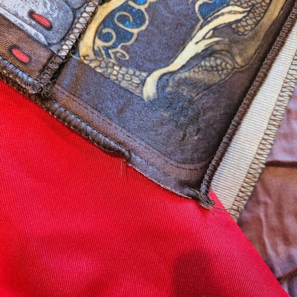 Disguise Disney Mulan Hero Red Dress Costume Girls Small 4-6 Halloween Classic - Picture 5 of 6